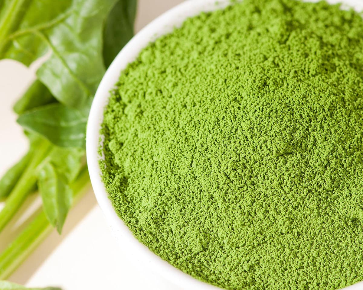 air dried spinach powder_compressed