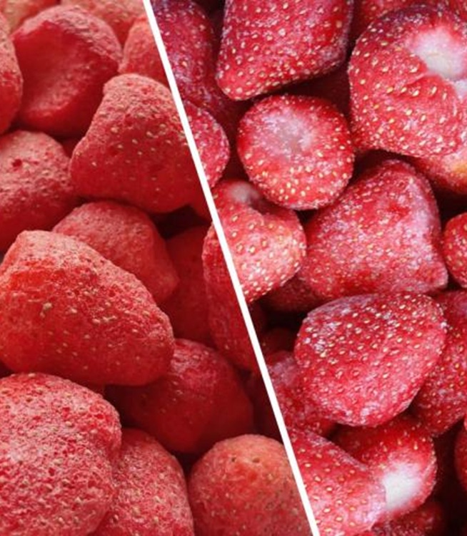 Adakah Strawberi Kering Beku Sama Seperti Strawberi Beku?