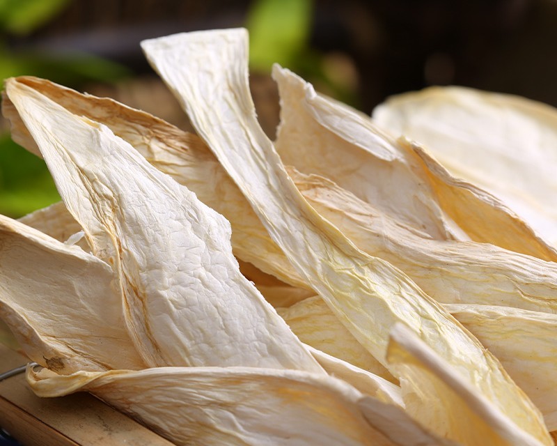 dried king oyster mushroom slices